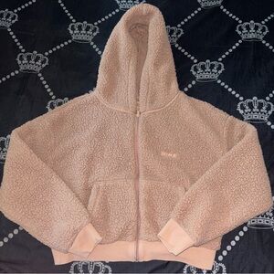 SKIMS Teddy Lounge Jacket in Tiger's Eye